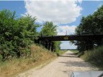 UP Railroad Bridge on Cameron Lane looking East